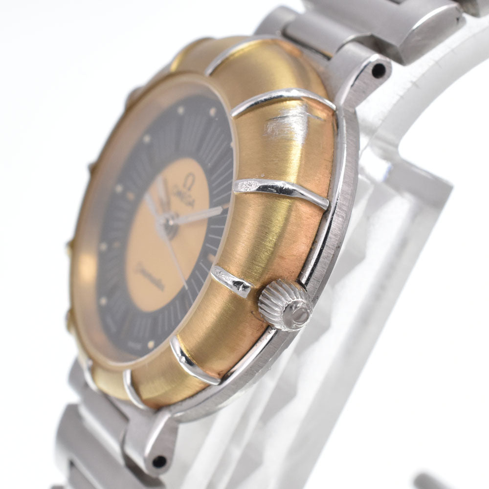 OMEGA Seamaster Dynamic Black / gold Dial Quartz Ladies
 Watch J#150074