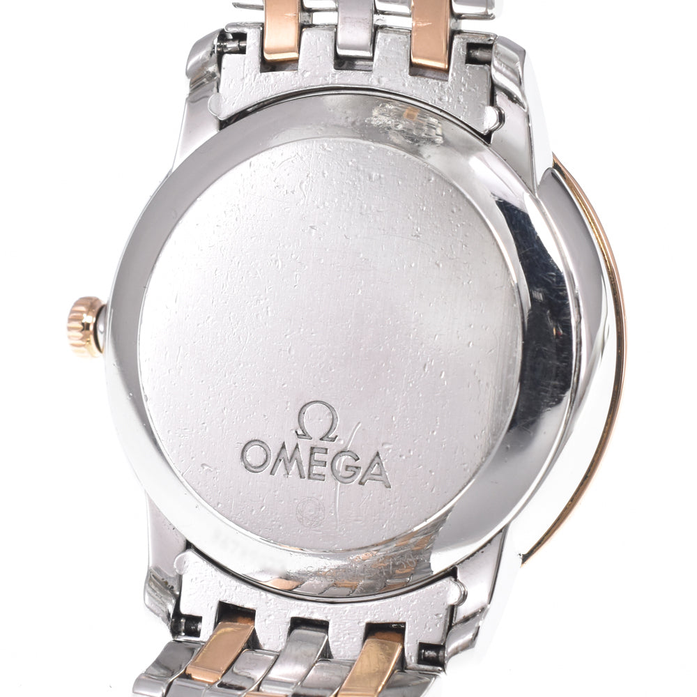 with paper OMEGA De Ville Prestige 424.25.37.20.52.001 Stainless Steel/K18RG Diamond Silver Dial Automatic Men's
 Watch J#150079