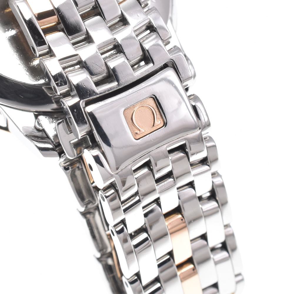 with paper OMEGA De Ville Prestige 424.25.37.20.52.001 Stainless Steel/K18RG Diamond Silver Dial Automatic Men's
 Watch J#150079