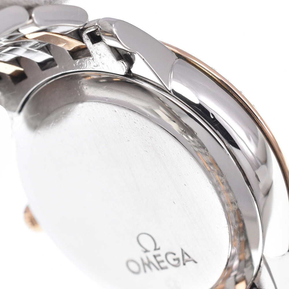 with paper OMEGA De Ville Prestige 424.25.37.20.52.001 Stainless Steel/K18RG Diamond Silver Dial Automatic Men's
 Watch J#150079