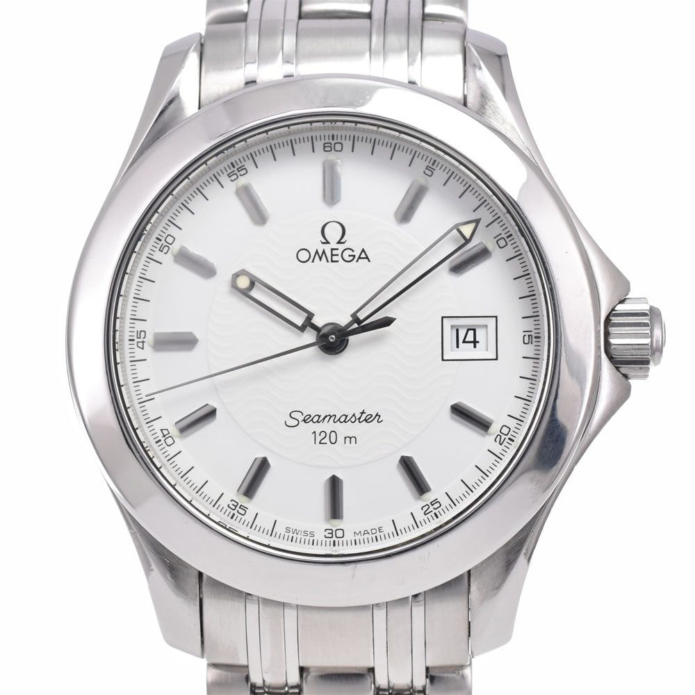 OMEGA Seamaster 120M Date white Dial Quartz Men's
 Watch J#150082