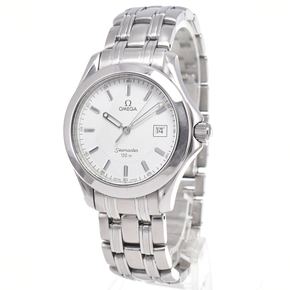OMEGA Seamaster 120M Date white Dial Quartz Men's
 Watch J#150082