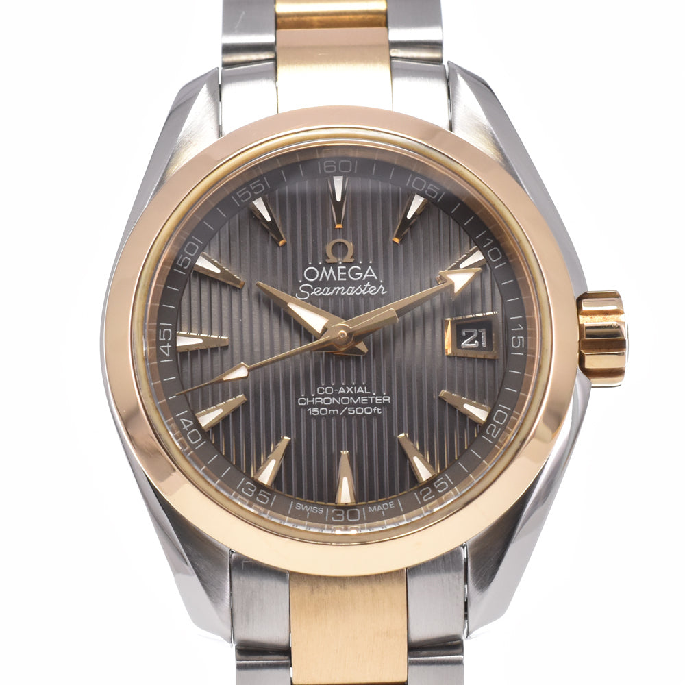 with paper OMEGA Seamaster Aqua Terra 231.20.30.20.06.002 Date gray Dial Automatic Ladies
 Watch J#150087