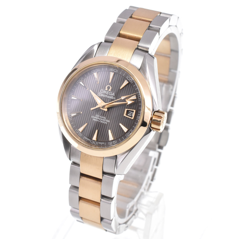 with paper OMEGA Seamaster Aqua Terra 231.20.30.20.06.002 Date gray Dial Automatic Ladies
 Watch J#150087