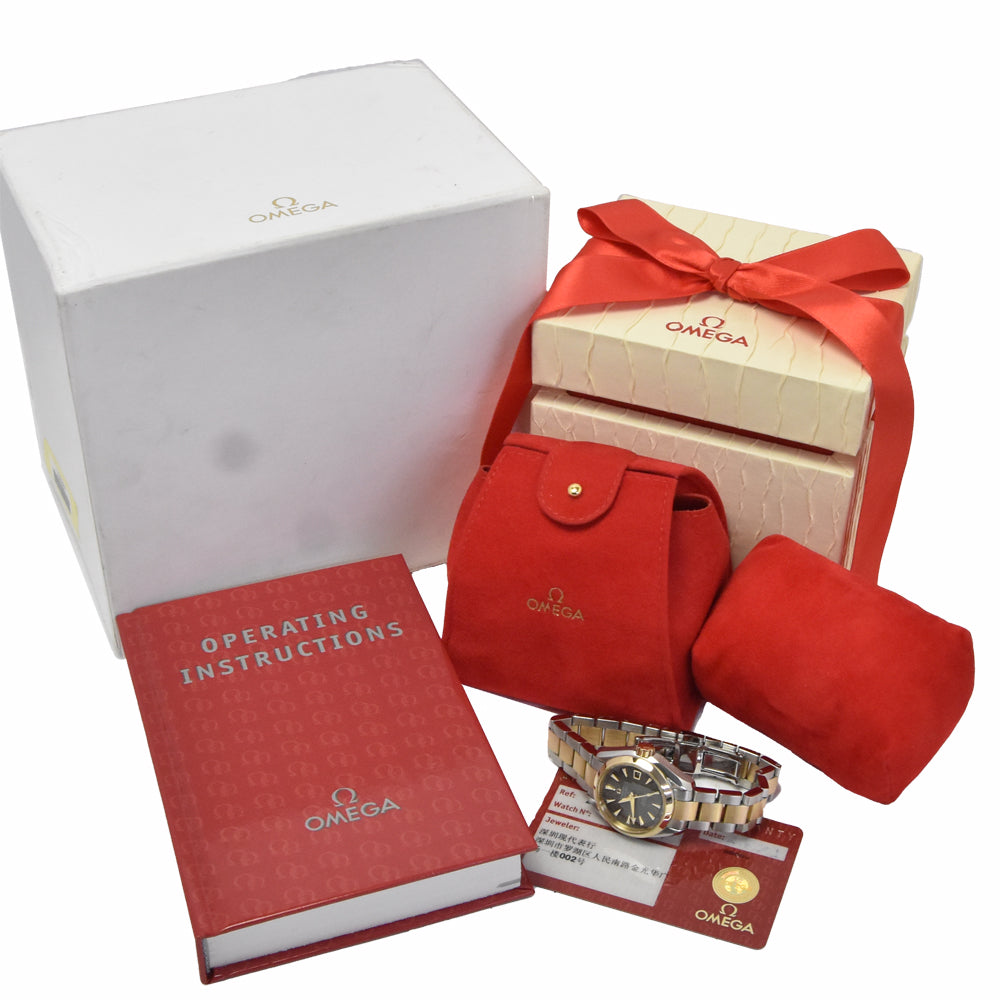with paper OMEGA Seamaster Aqua Terra 231.20.30.20.06.002 Date gray Dial Automatic Ladies
 Watch J#150087