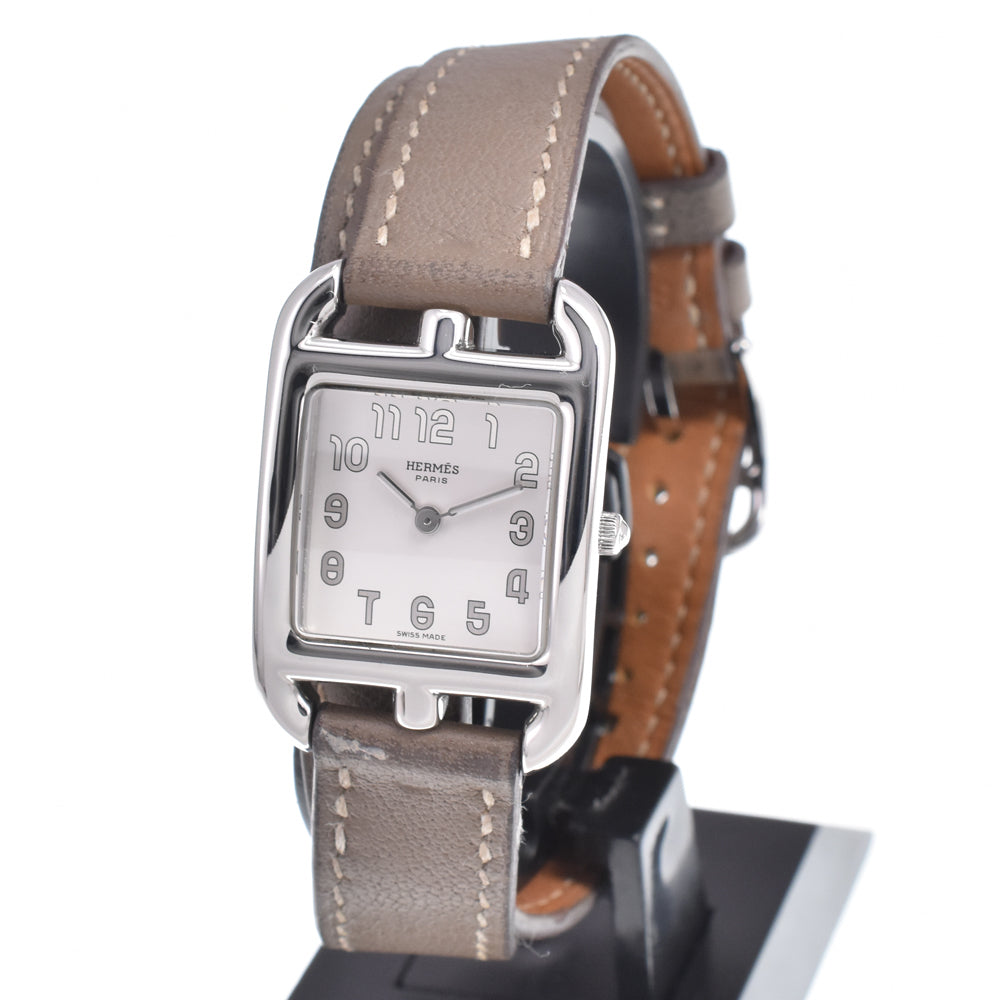 HERMES Cape Cod CC1.210 Dubrutur Silver Dial Quartz Ladies
 Watch J#150089