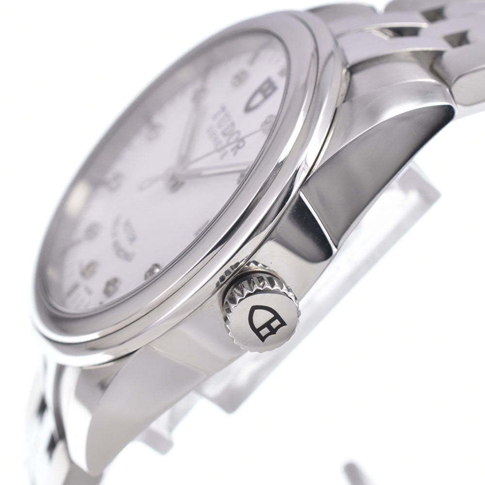 TUDOR Grammar Date 55000 10P Diamond Date white Dial Automatic Men's
 Watch I#150091