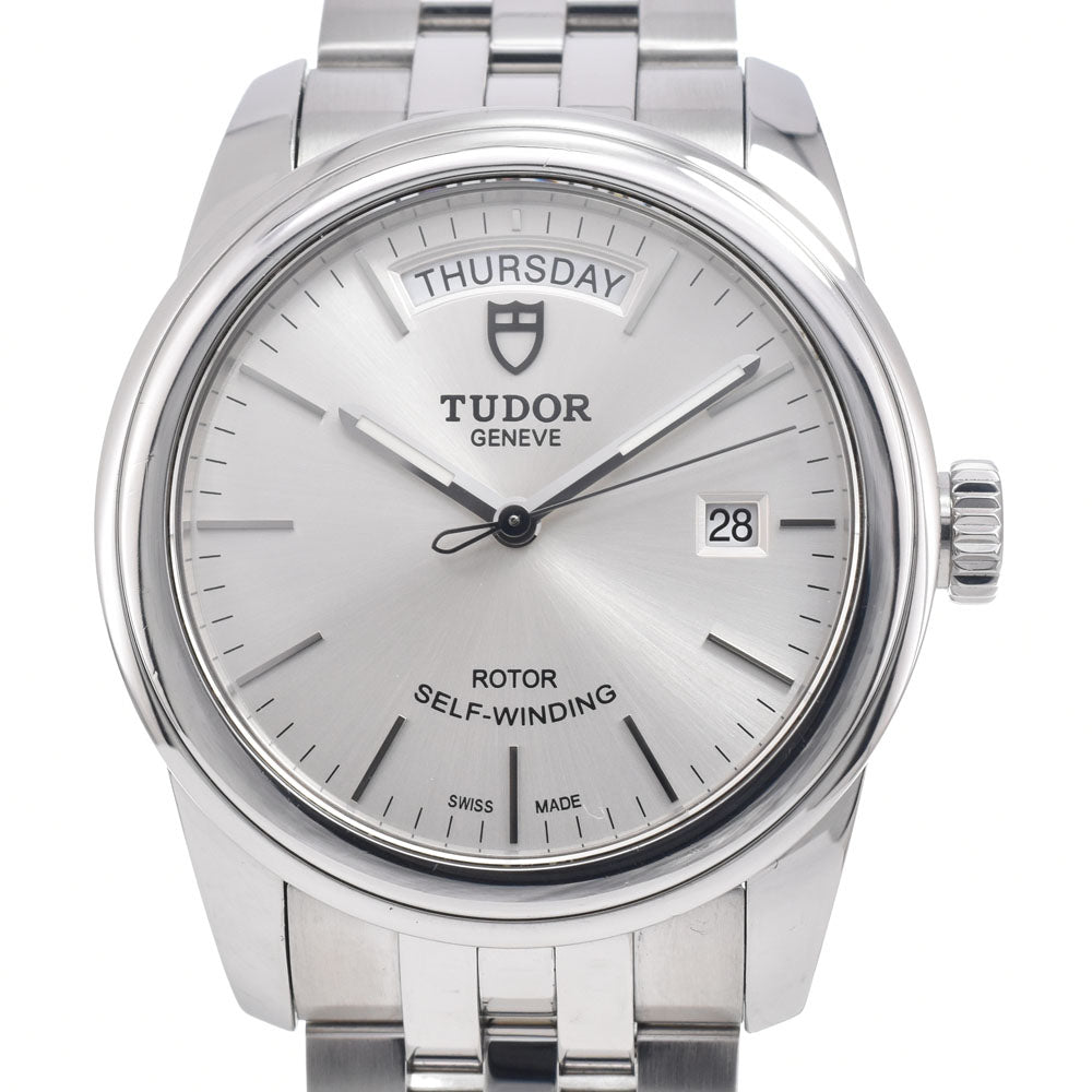 TUDOR Glamor Day Date 56000 Day date Silver Dial Automatic Men's
 Watch K#150094