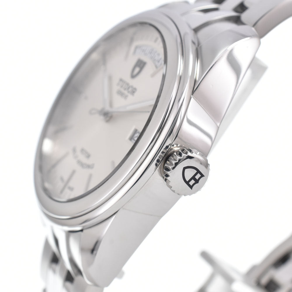 TUDOR Glamor Day Date 56000 Day date Silver Dial Automatic Men's
 Watch K#150094