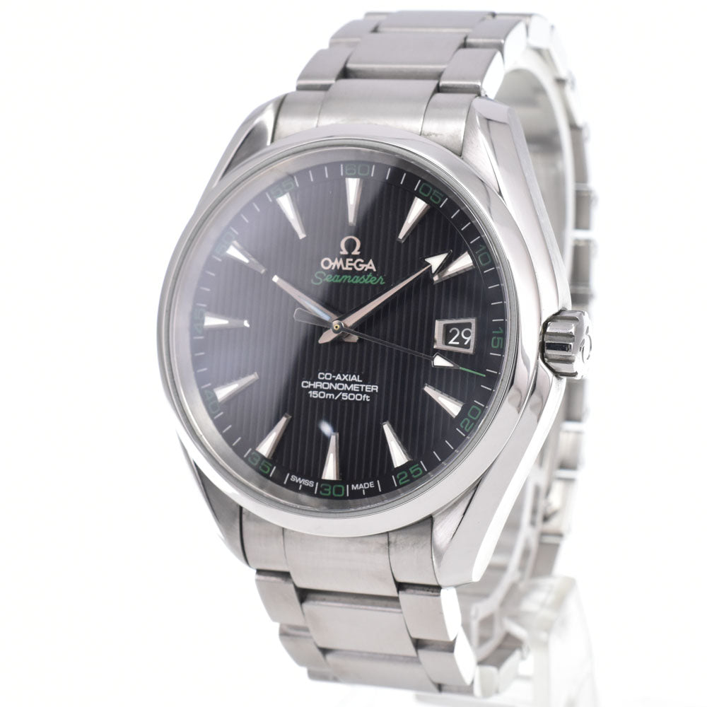 with paper OMEGA Seamaster Aqua Terra 231.10.42.21.01.001 Date Chronometer Co-Axial black Dial Automatic Men's
 Watch J#150098