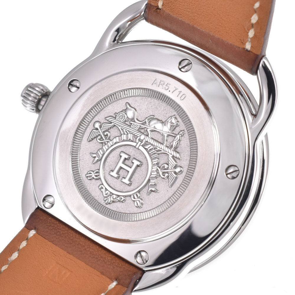HERMES Arceau AR5.710 Date Brown Dial Quartz Men's
 Watch J#150104
