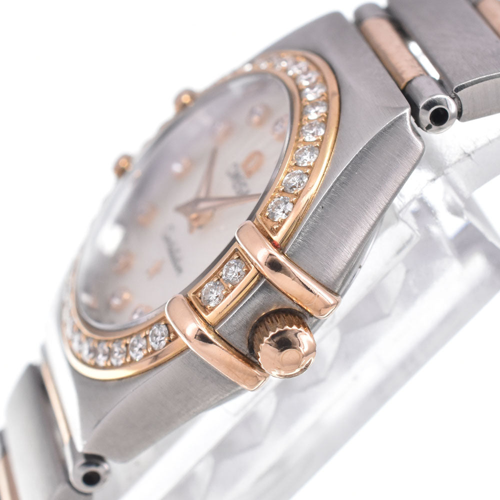 with paper OMEGA Constellation 111.25.23.60.55.00﻿3 12P Diamond Bezel Diamond Silver Dial Quartz Ladies
 Watch I#150105