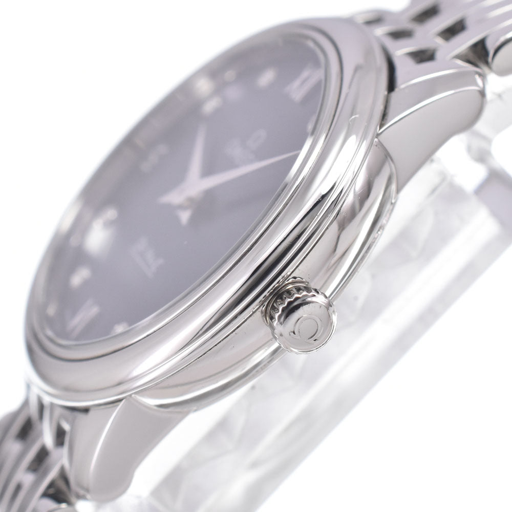 with paper OMEGA De Ville Prestige 424.10.27.60.53.001 6P diamond blue Dial Quartz Ladies
 Watch J#150107
