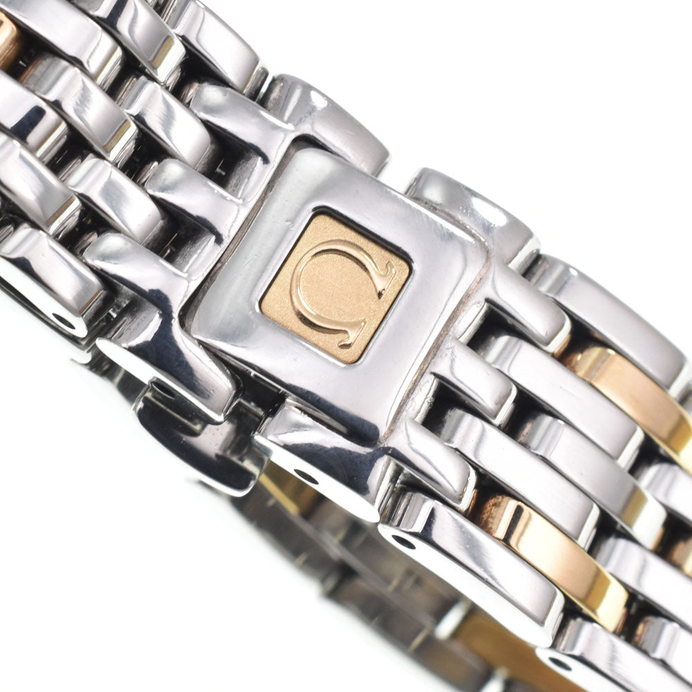 with paper OMEGA De Ville Prestige 413.25.22.60.08.00﻿1 Diamond Bezel gold Dial Quartz Ladies
 Watch I#150108