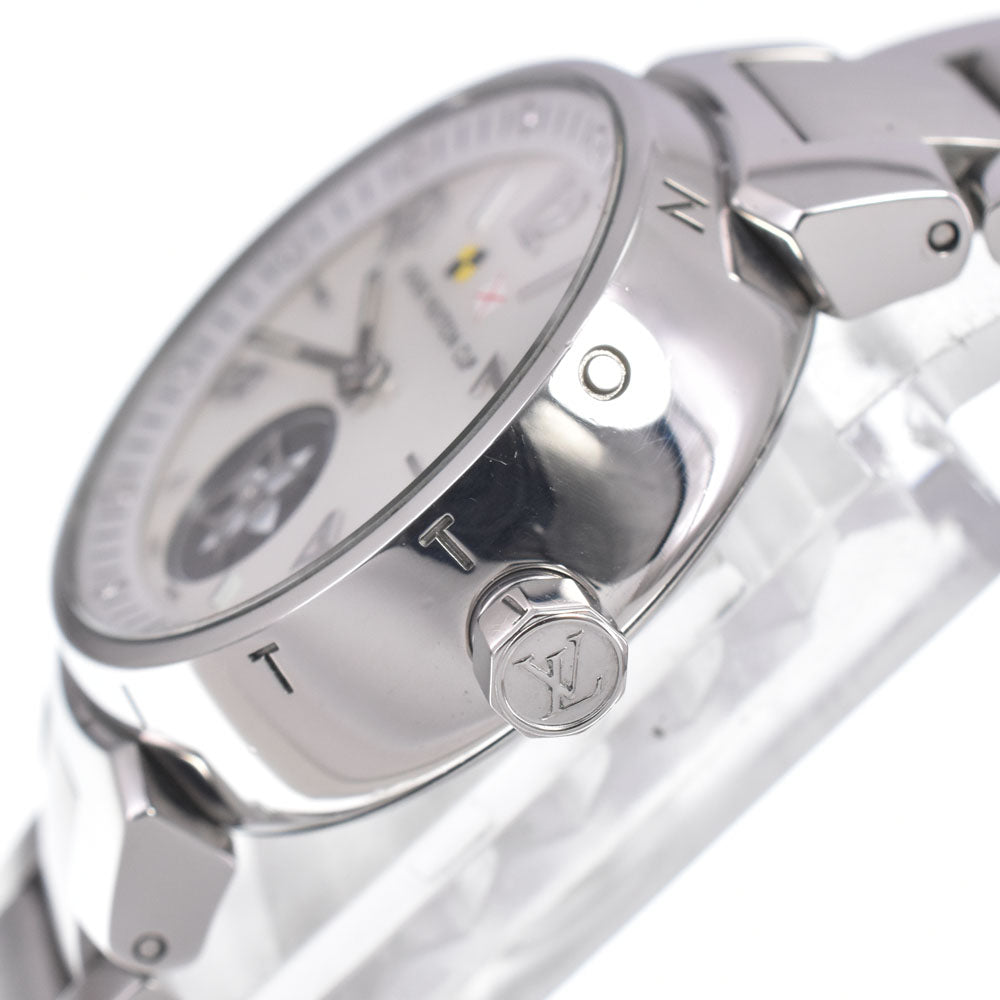 LOUIS VUITTON Tambour Lovely Cup Q12M0 12P diamond White shell Dial Quartz Ladies
 Watch J#150109