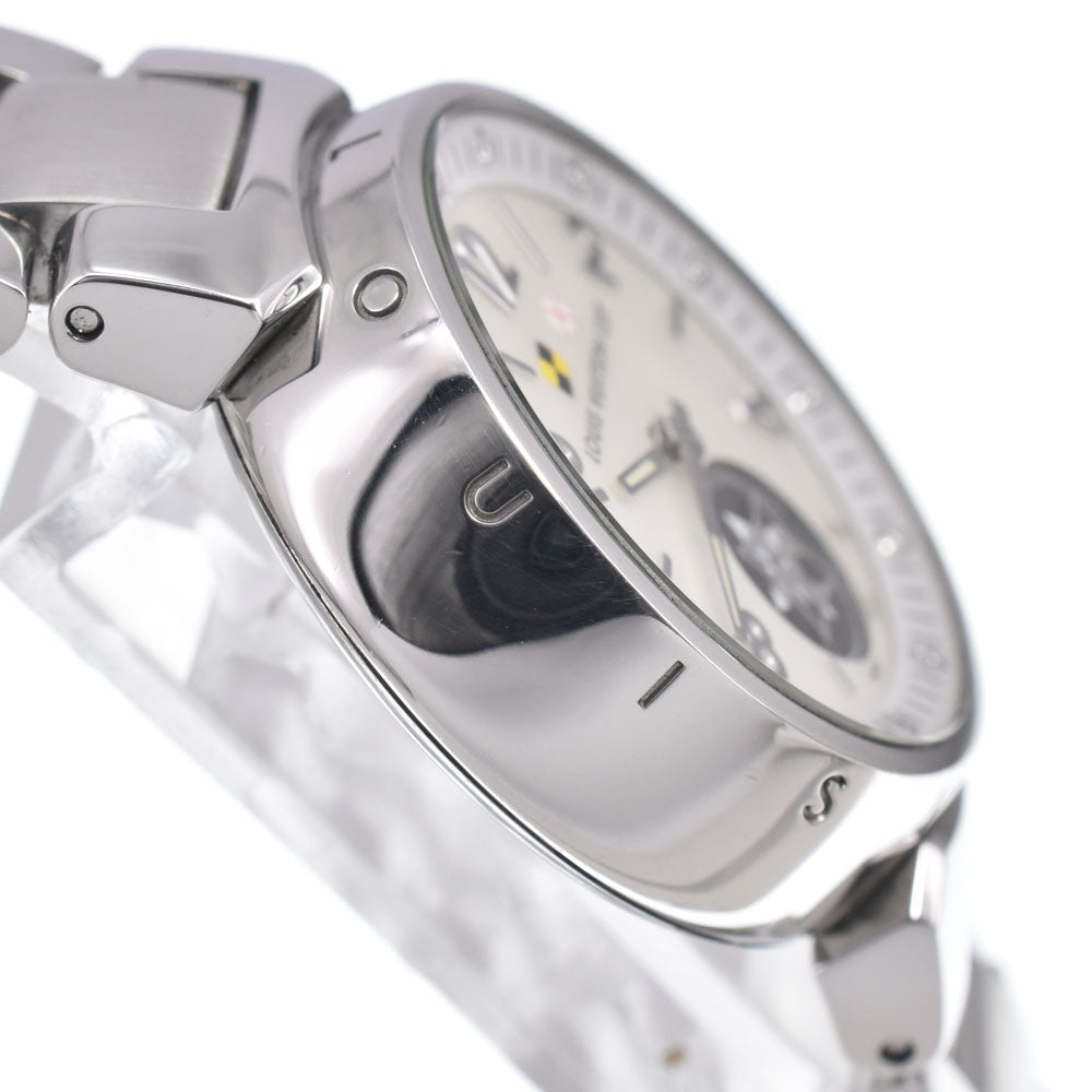 LOUIS VUITTON Tambour Lovely Cup Q12M0 12P diamond White shell Dial Quartz Ladies
 Watch J#150109