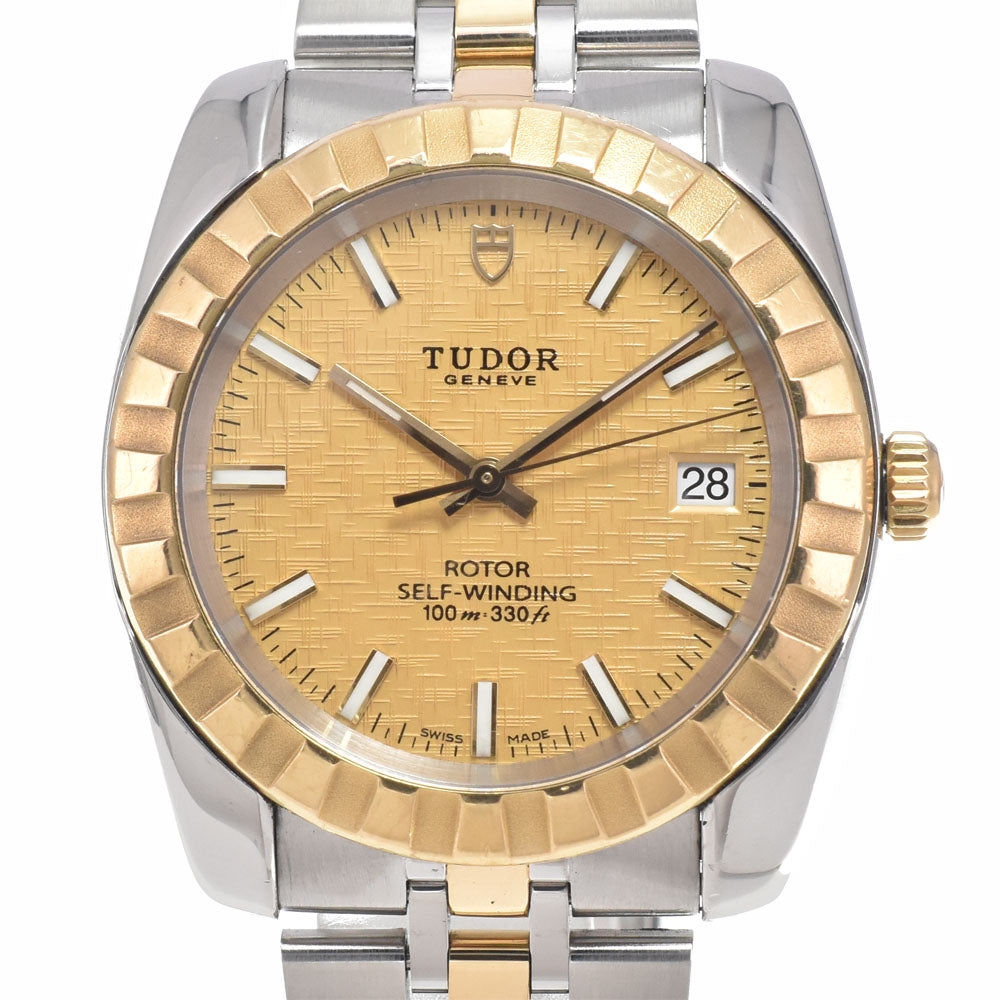 TUDOR Classic M21013-0008 Stainless Steel / YG Date gold Dial Automatic Men's
 Watch K#150120