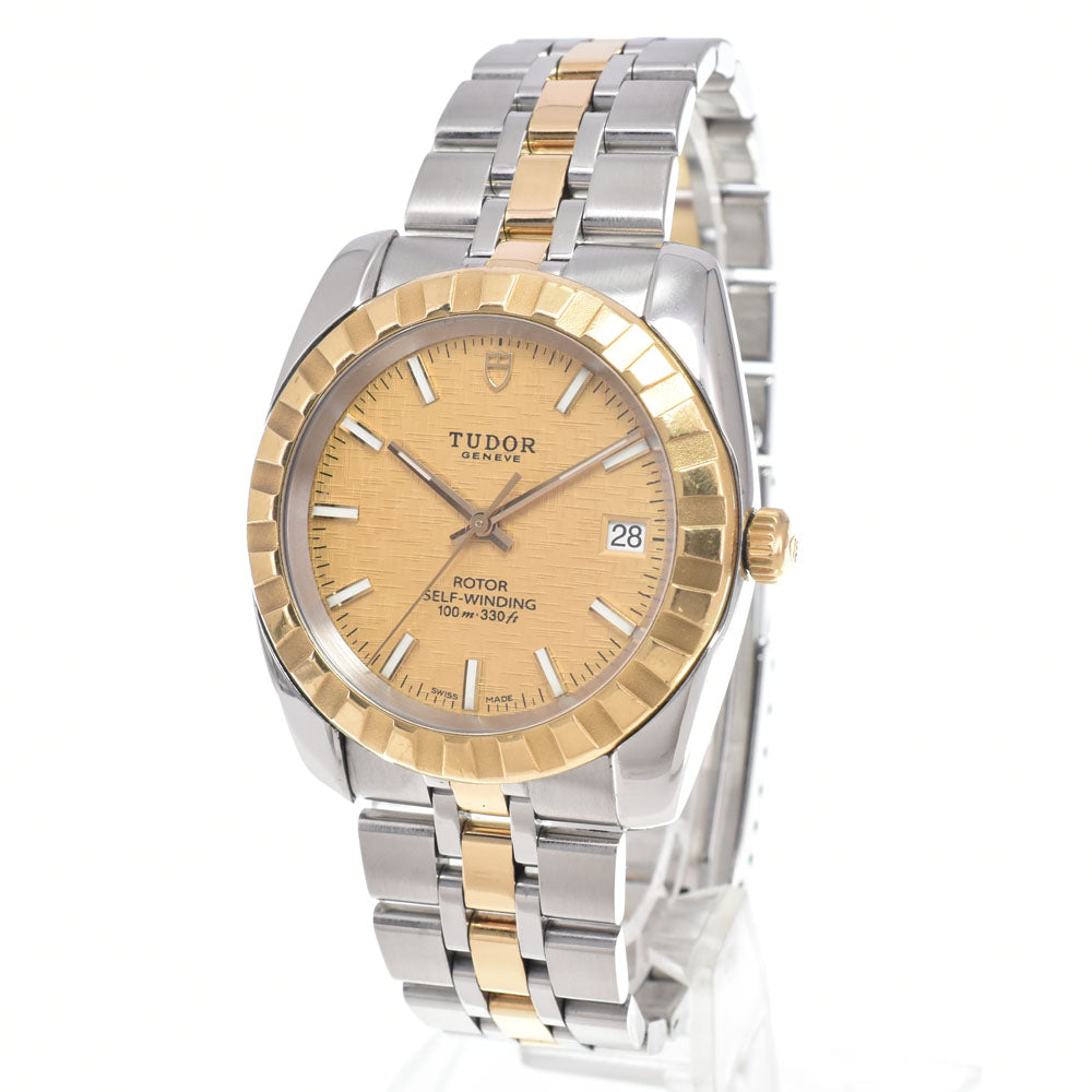 TUDOR Classic M21013-0008 Stainless Steel / YG Date gold Dial Automatic Men's
 Watch K#150120