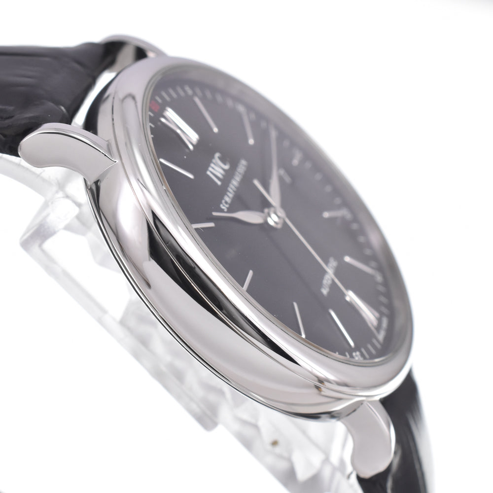 IWC SCHAFFHAUSEN Portofino IW356502 Date black Dial Automatic Men's
 Watch J#150121