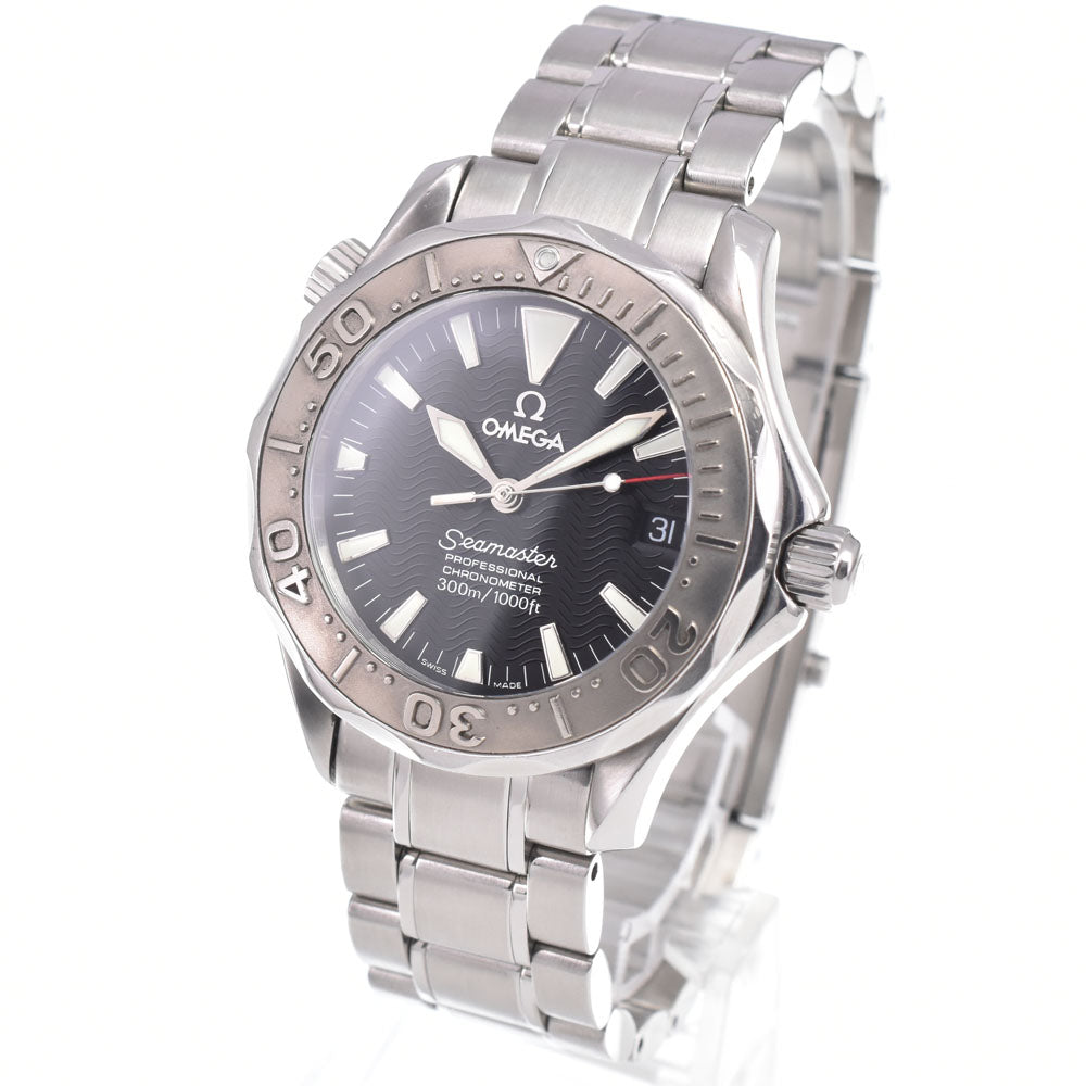 OMEGA Seamaster Professional 300M 2236.50 18K White Gold Bezel Chronometer black Dial Automatic Men's
 Watch J#150123