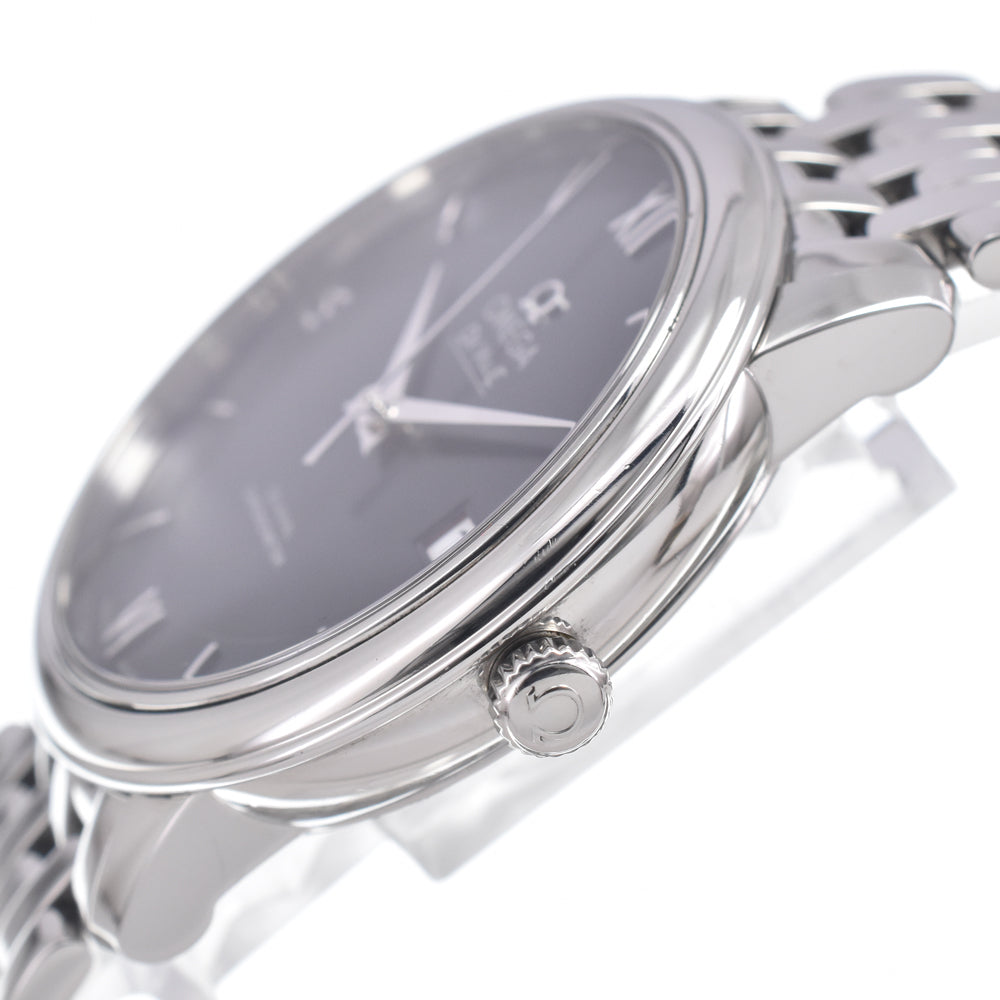 with paper OMEGA De Ville Prestige 424.10.37.20.03.001 Date blue Dial Automatic Men's
 Watch J#150129