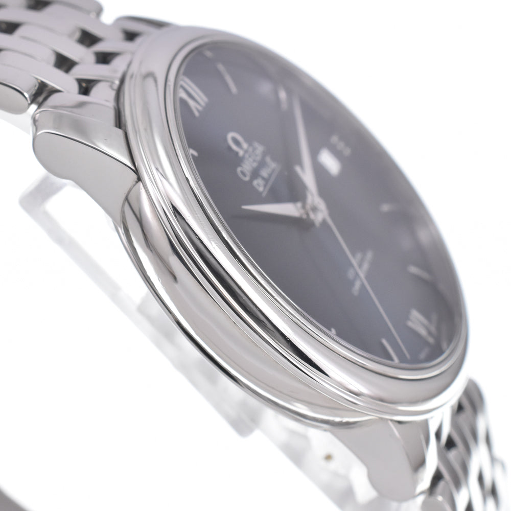 with paper OMEGA De Ville Prestige 424.10.37.20.03.001 Date blue Dial Automatic Men's
 Watch J#150129