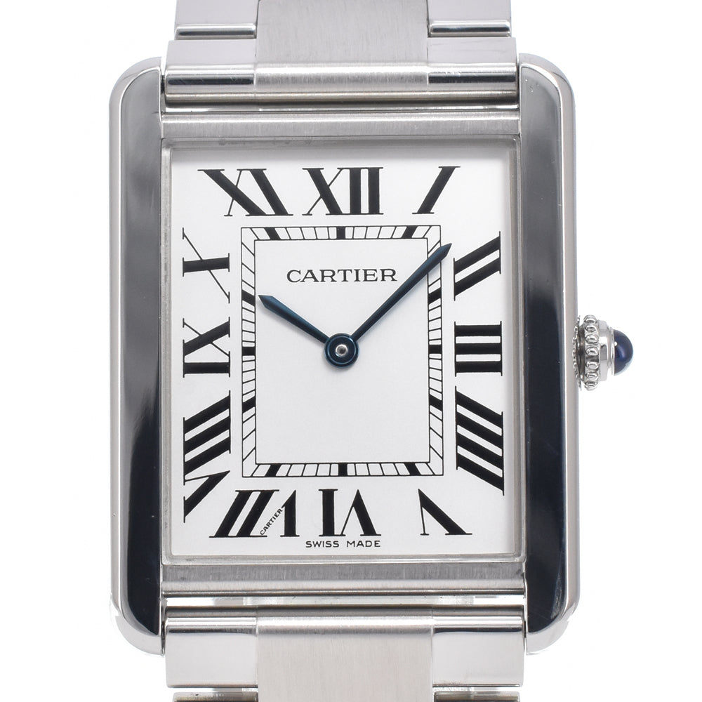 CARTIER Tank solo W5200014 Silver Dial Quartz Men's
 Watch K#150131