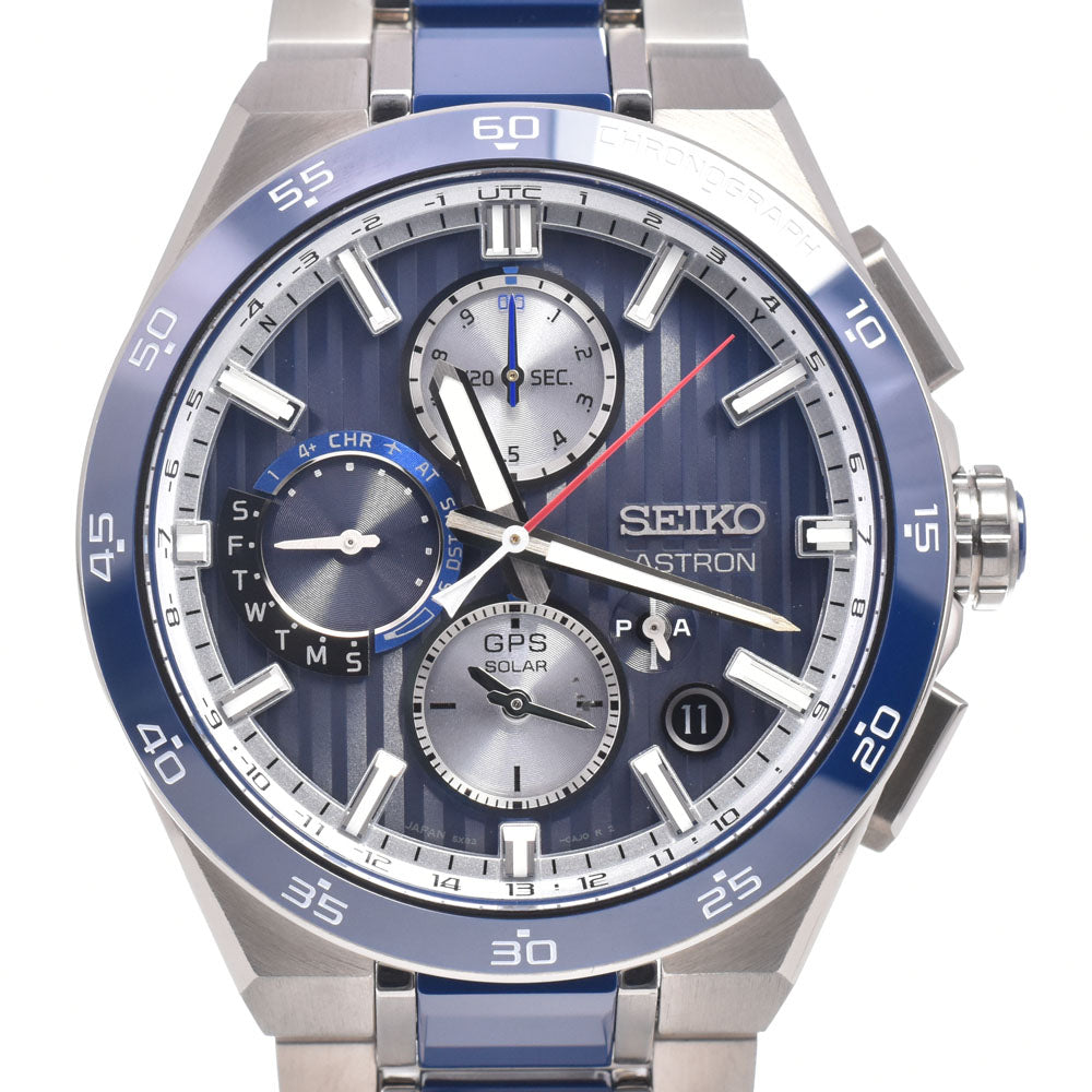 SEIKO Astron Nexter 5X83-0AA0-1/SBXC181 Blue / Silver Dial GPS Solar Men's
 Watch H#150133
