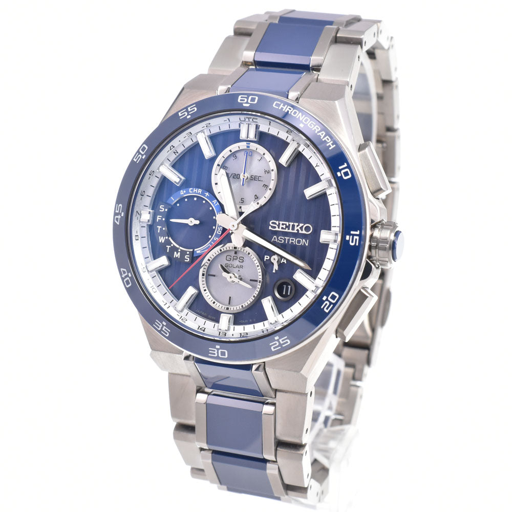 SEIKO Astron Nexter 5X83-0AA0-1/SBXC181 Blue / Silver Dial GPS Solar Men's
 Watch H#150133