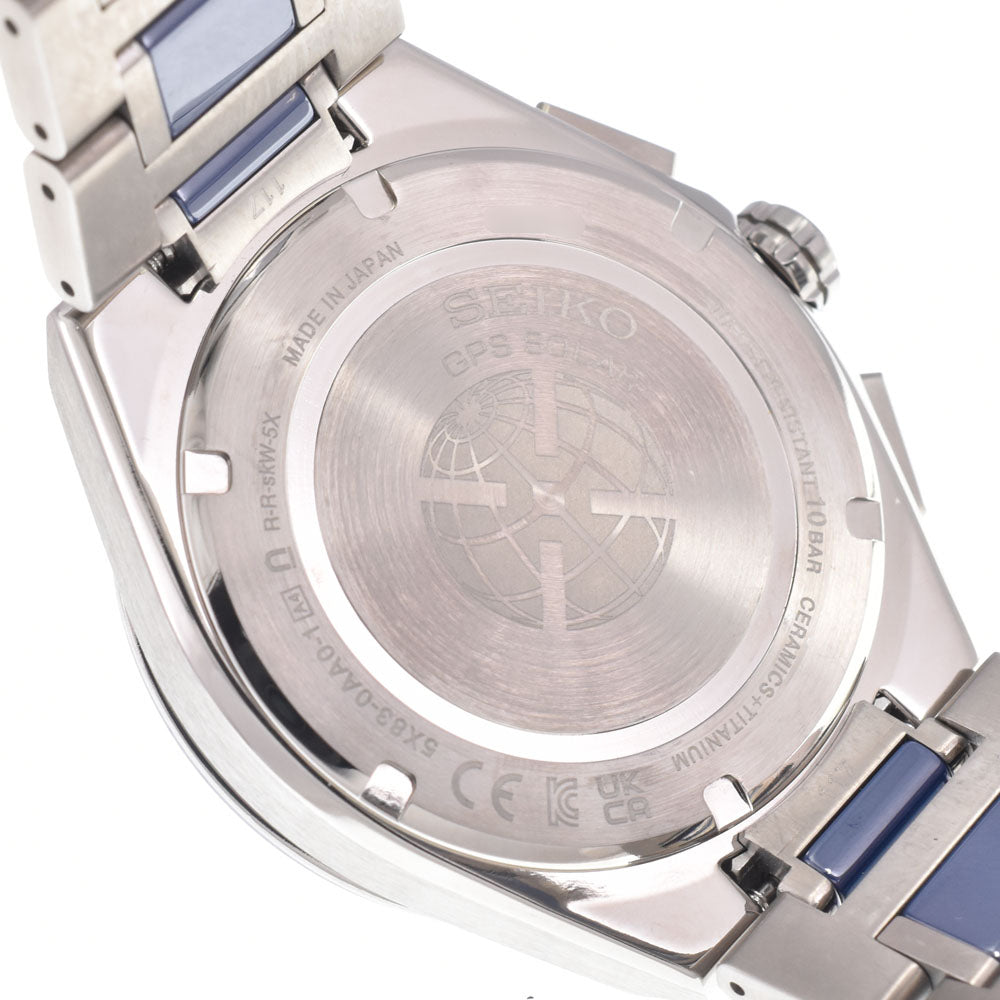 SEIKO Astron Nexter 5X83-0AA0-1/SBXC181 Blue / Silver Dial GPS Solar Men's
 Watch H#150133
