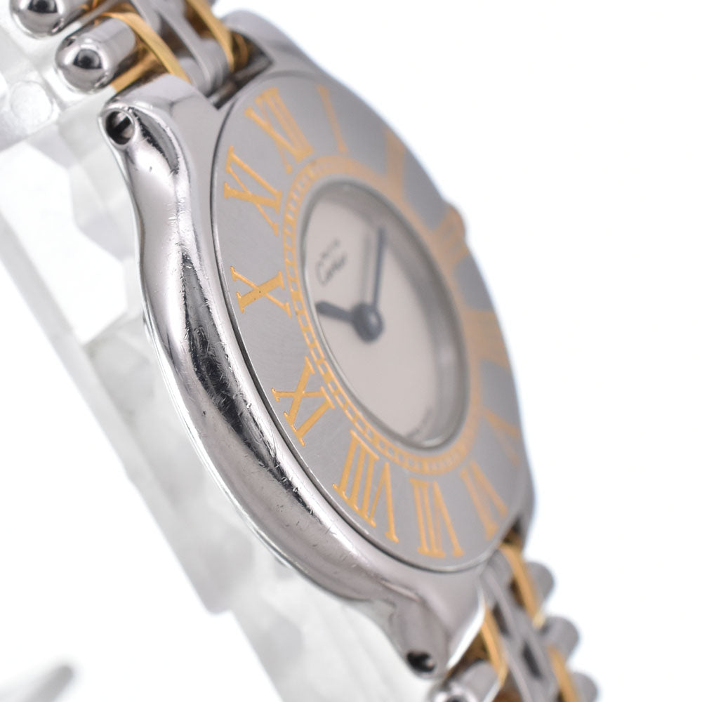 CARTIER Must21 SM W10051F4 Silver Dial Quartz Ladies
 Watch J#150137