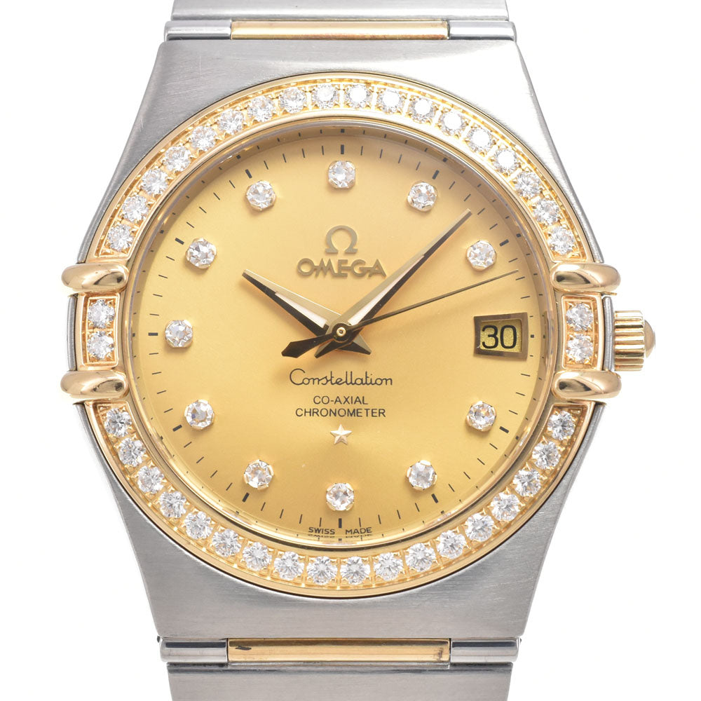 with paper OMEGA Constellation 111.25.36.20.58.001 11P Diamond Bezel Diamond gold Dial Automatic Ladies
 Watch I#150140