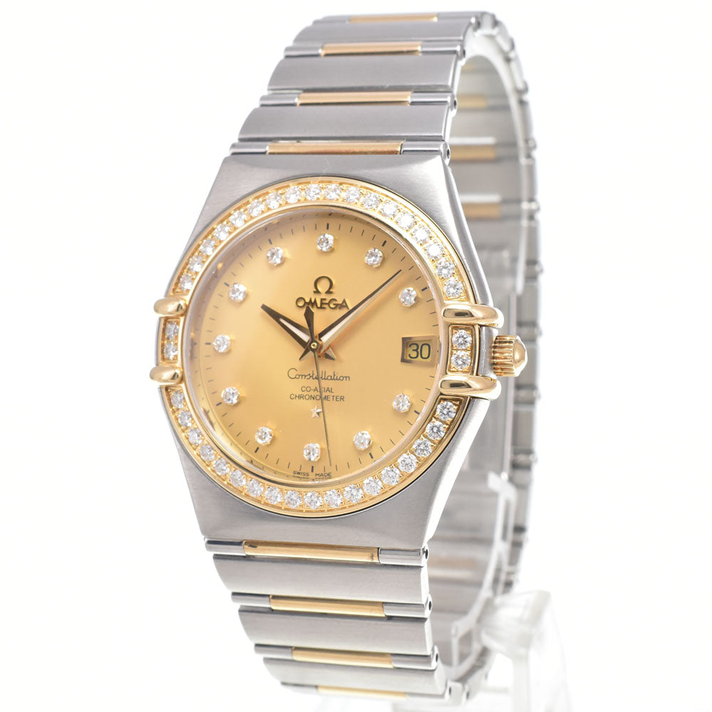 with paper OMEGA Constellation 111.25.36.20.58.001 11P Diamond Bezel Diamond gold Dial Automatic Ladies
 Watch I#150140