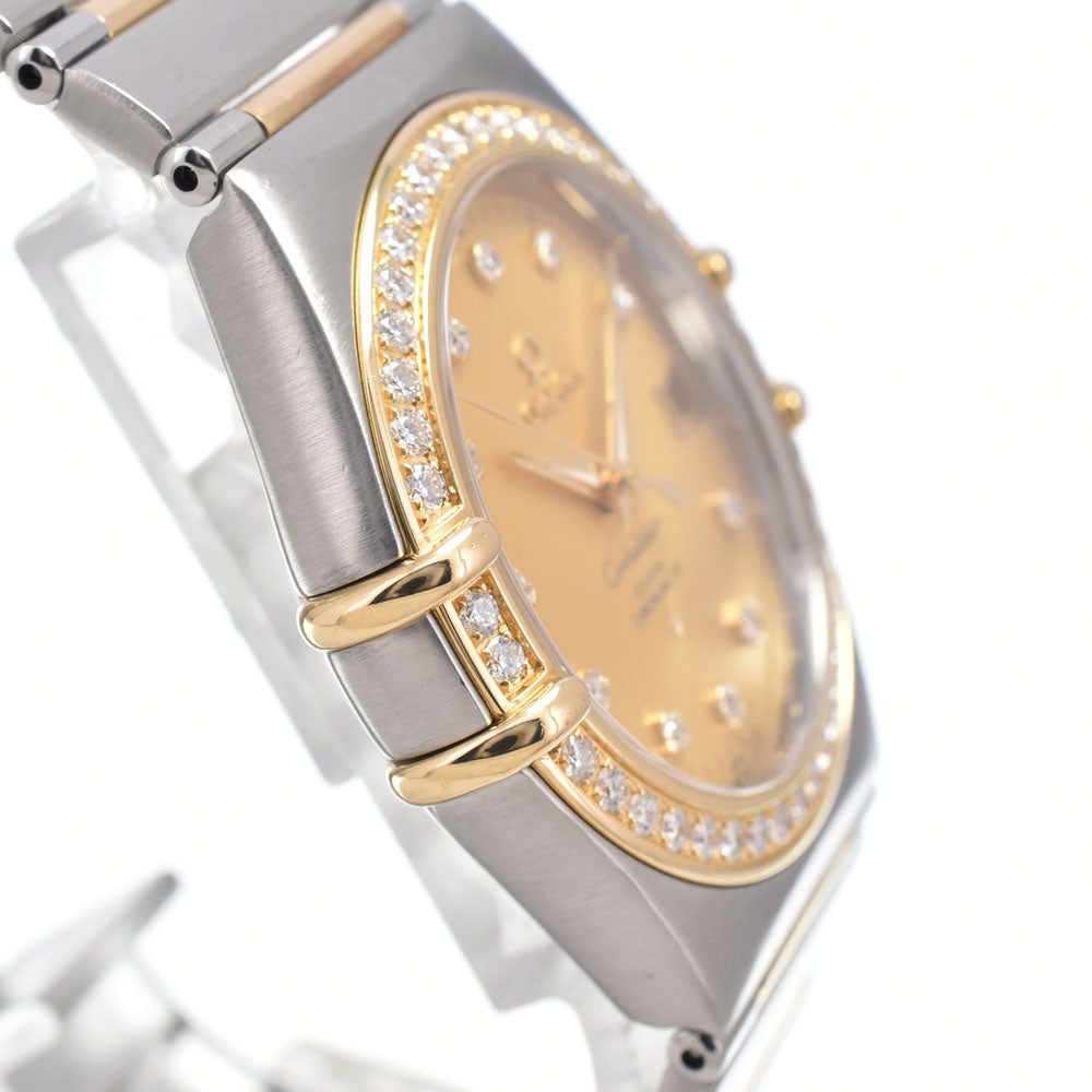 with paper OMEGA Constellation 111.25.36.20.58.001 11P Diamond Bezel Diamond gold Dial Automatic Ladies
 Watch I#150140