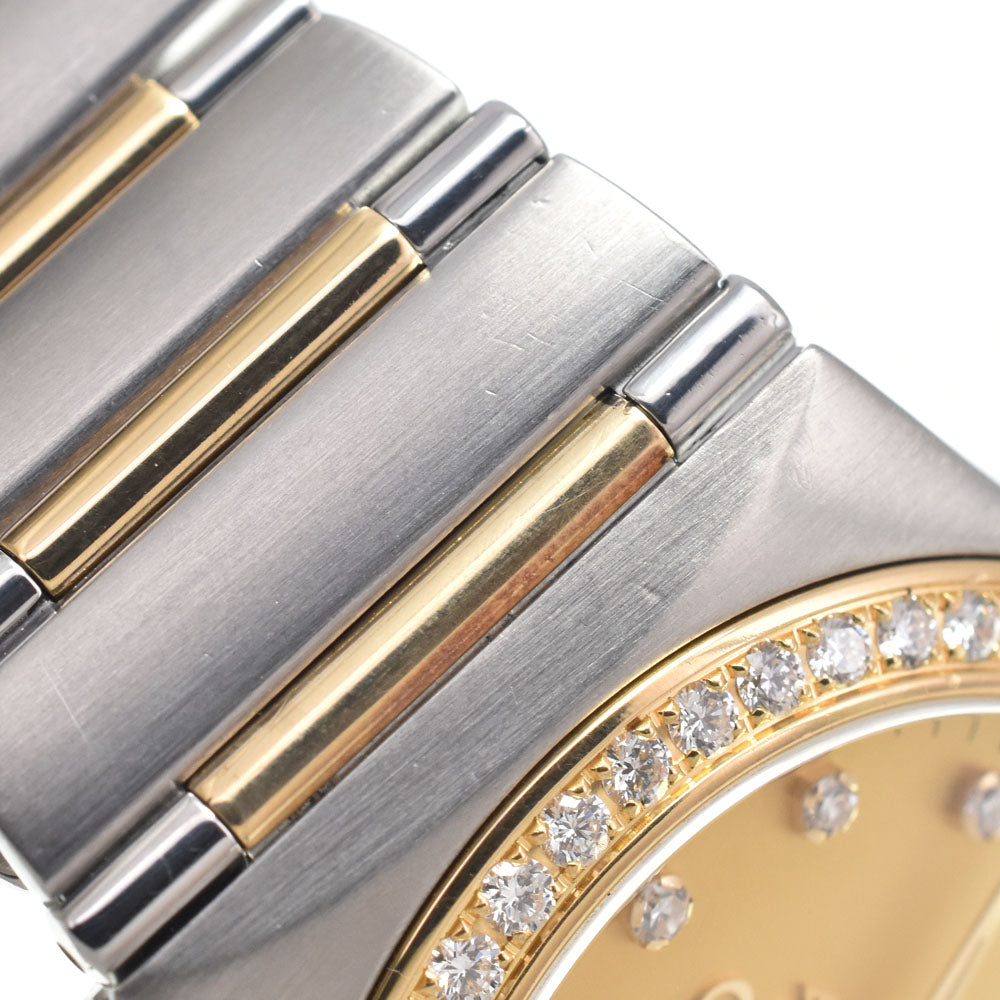 with paper OMEGA Constellation 111.25.36.20.58.001 11P Diamond Bezel Diamond gold Dial Automatic Ladies
 Watch I#150140