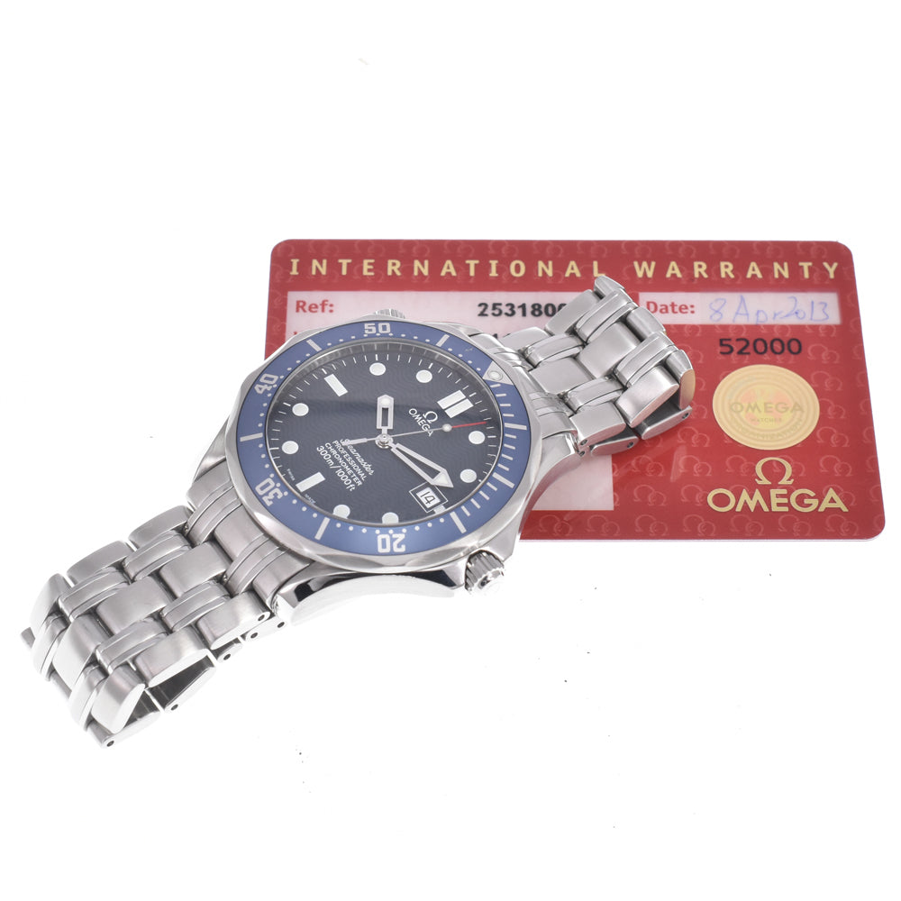 with paper OMEGA Seamaster 300M Professional 2531.80 Date blue Dial Automatic Men's
 Watch J#150145