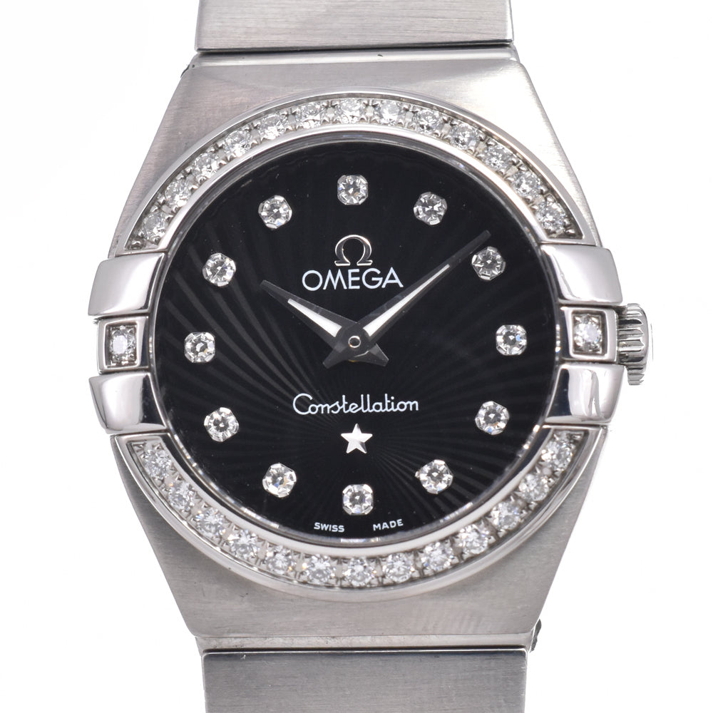OMEGA Constellation 123.15.24.60.51.001 diamond black Dial Quartz Ladies
 Watch K#150146