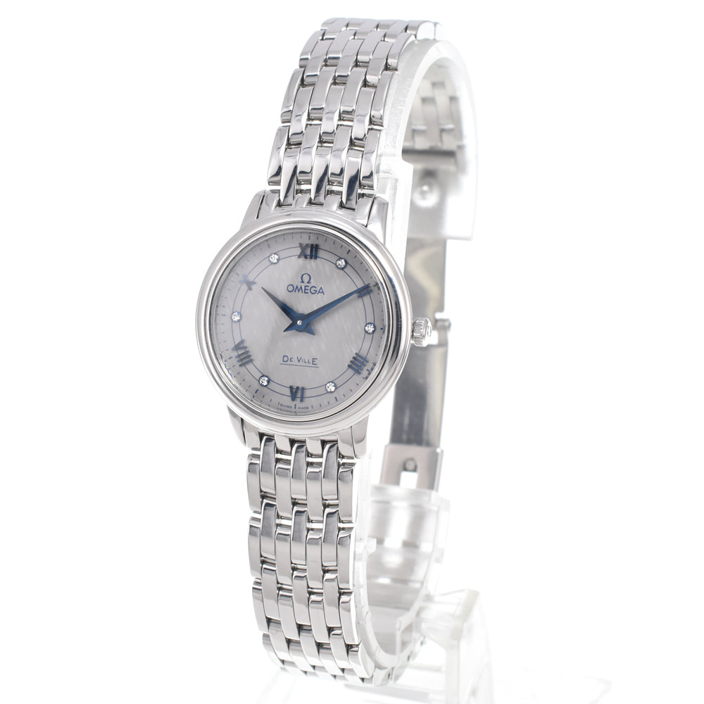 with paper OMEGA De Ville Prestige 424.10.27.60.56.002 6P diamond gray Dial Quartz Ladies
 Watch K#150150
