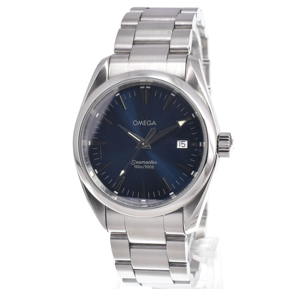 with paper OMEGA Seamaster Aqua Terra 150m 2518.80 Date blue Dial Quartz Men's
 Watch J#150151