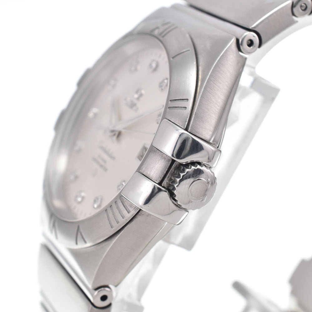 with paper OMEGA Constellation CO-AXIAL 123.10.35.20.52.001 11P Diamond Silver Dial Automatic Men's
 Watch I#150152