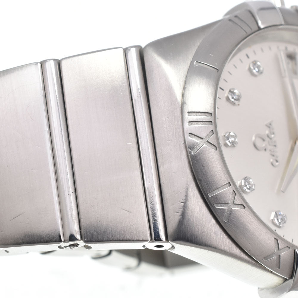 with paper OMEGA Constellation CO-AXIAL 123.10.35.20.52.001 11P Diamond Silver Dial Automatic Men's
 Watch I#150152