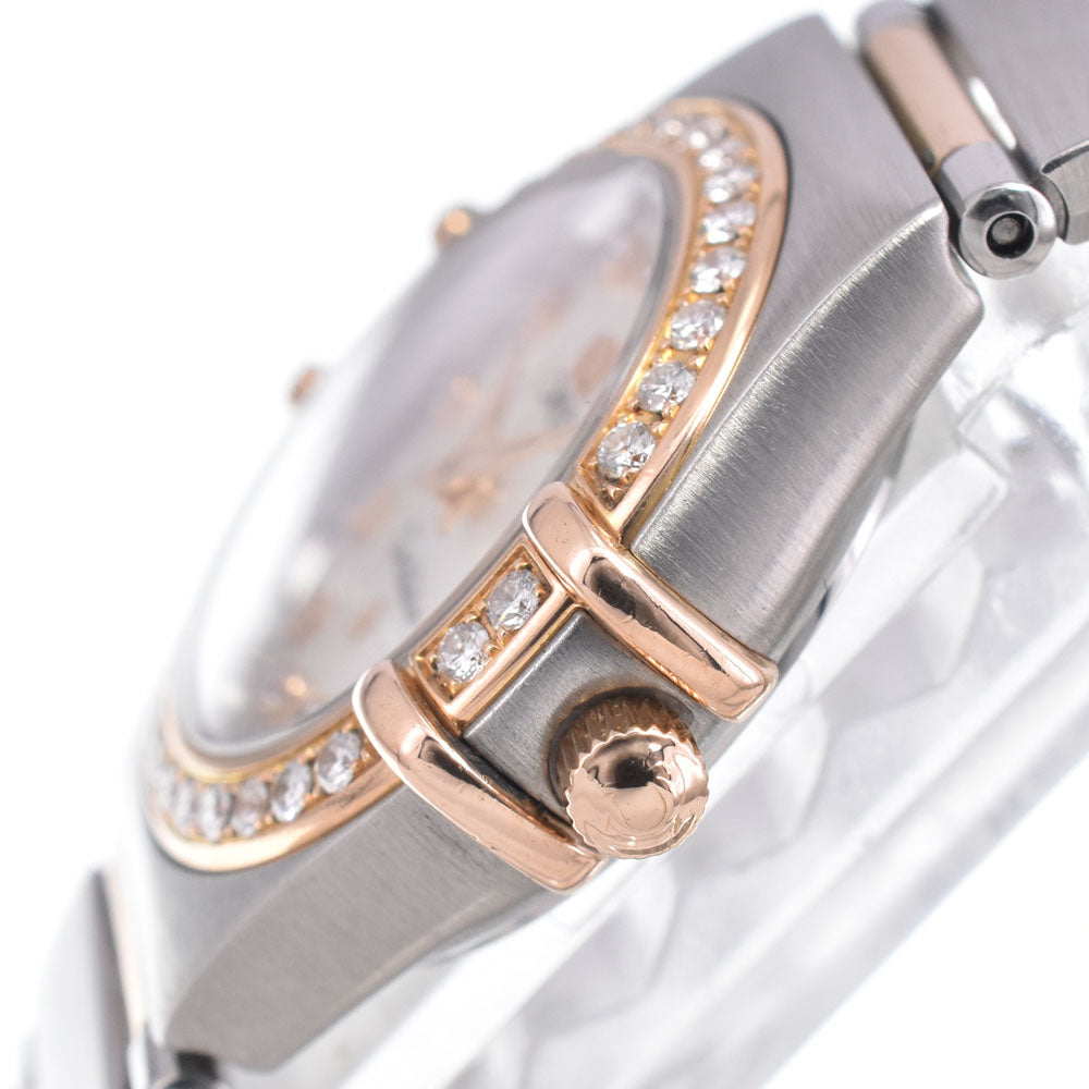 with paper OMEGA Constellation 111.25.23.60.55.00﻿3 12P Diamond Bezel Diamond White shell Dial Quartz Ladies
 Watch I#150160