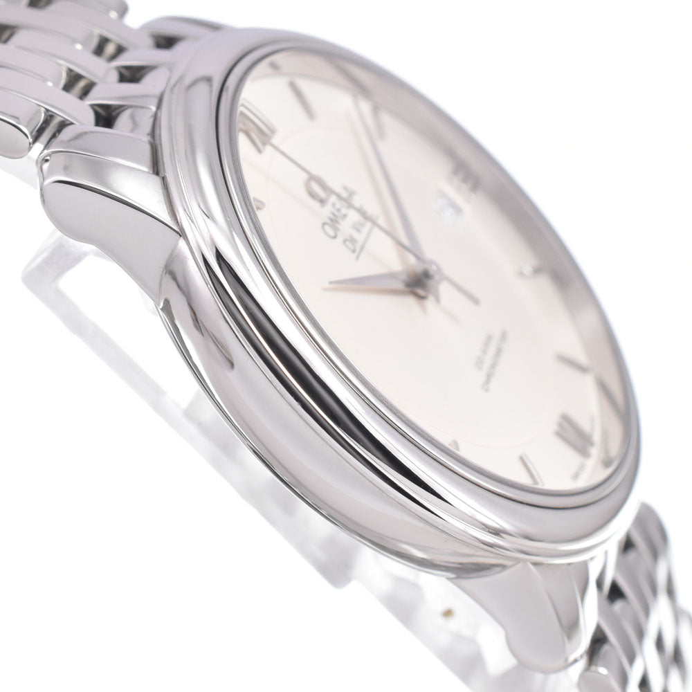 with paper OMEGA De Ville 424.10.37.20.02.001 Date Chronometer Co-Axial Silver Dial Automatic Men's
 Watch H#150162