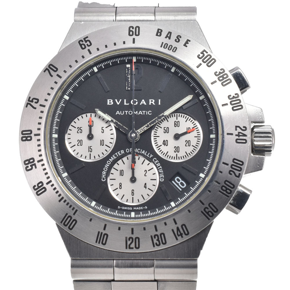 BVLGARI Diagono tachymetric CH40STA Chronograph black Dial Automatic Men's
 Watch I#150305