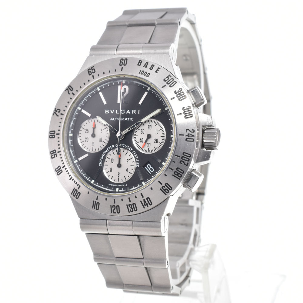 BVLGARI Diagono tachymetric CH40STA Chronograph black Dial Automatic Men's
 Watch I#150305