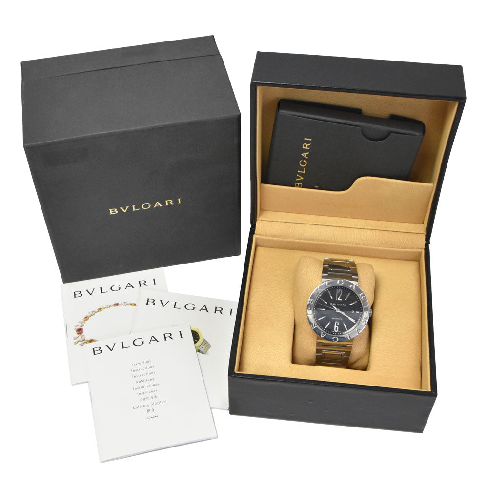BVLGARI Bulgari Bulgari BB42SS AUTO Date black Dial Automatic Men's
 Watch I#150307