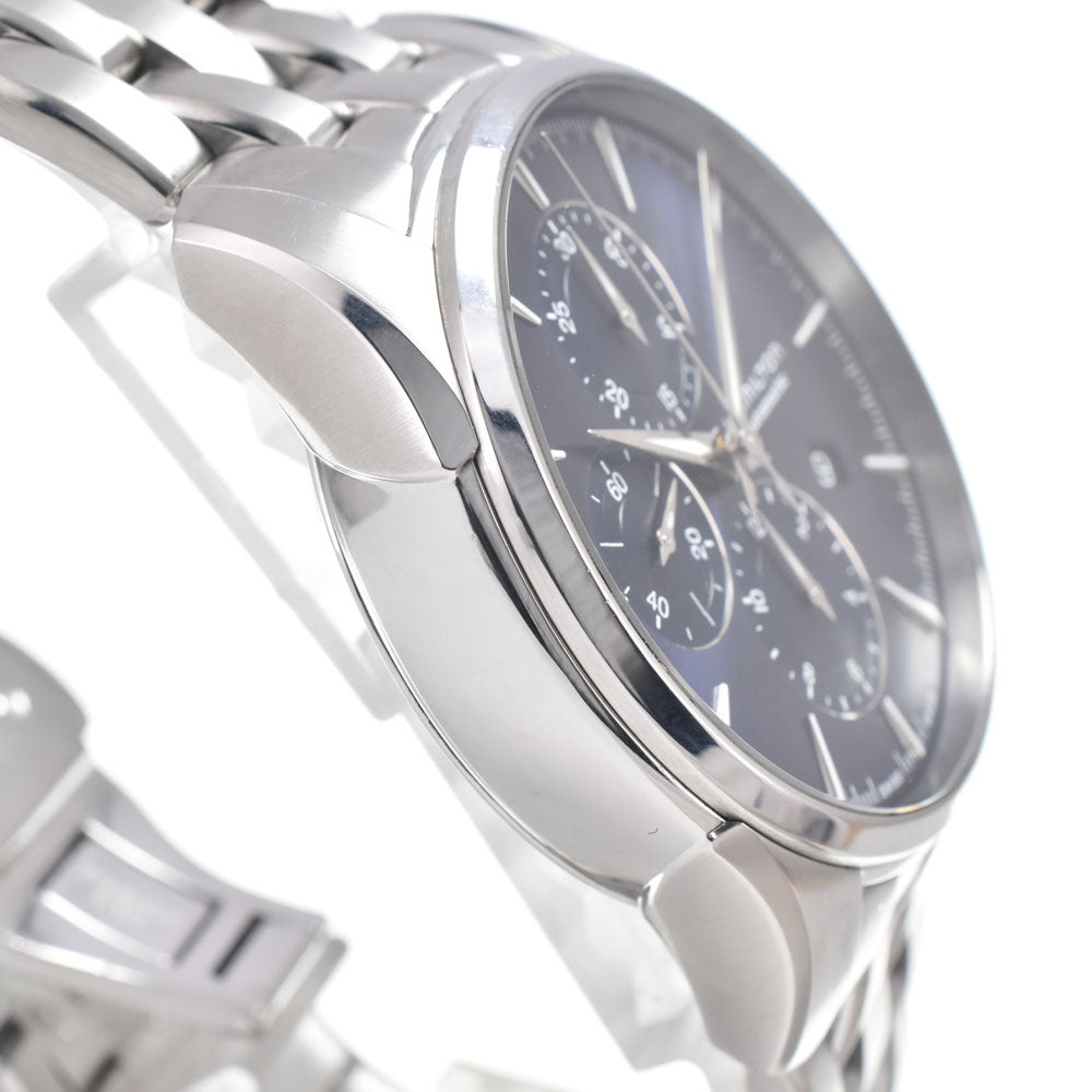 HAMILTON Jazzmaster Auto Chrono H325860 Date see-through back blue Dial Automatic Men's
 Watch I#150311