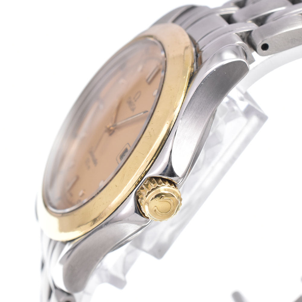 OMEGA Seamaster120M 2411 Date K18YG Bezel gold Dial Quartz Men's
 Watch I#150318