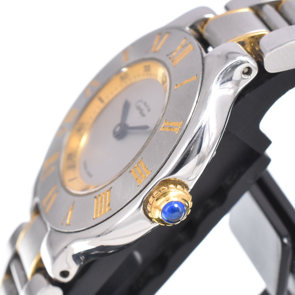 CARTIER Must21 Vantian SM W10073R6 Silver Dial Quartz Ladies
 Watch L#150320