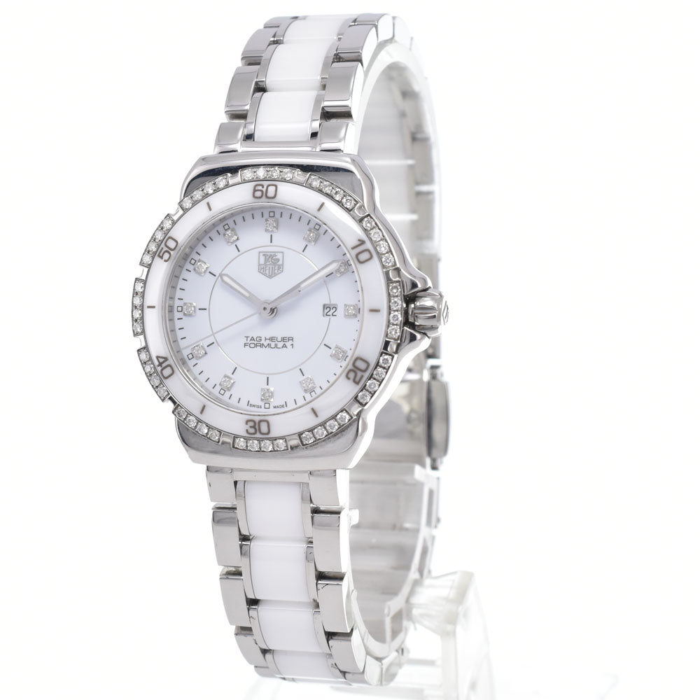 with paper TAG HEUER Formula 1 WAH1313.BA0868 diamond white Dial Quartz Ladies
 Watch I#150324